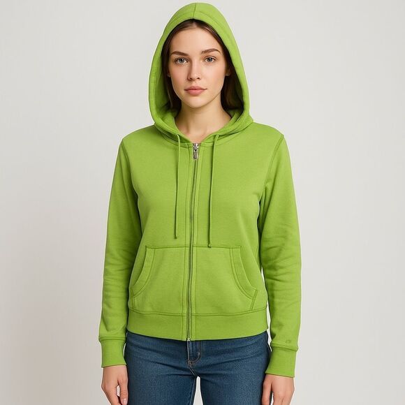 American Eagle Outfitters Tops - American Eagle Solid Green Women's Hoodie pockets cozy light weight 2000’s L